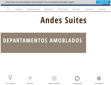 Tablet Screenshot of andes-suites.cl